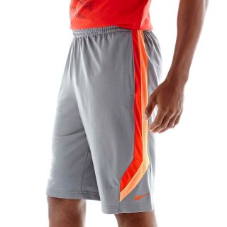 Nike Lane Basketball Shorts, Orange/Grey, Mens