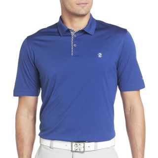 Izod Golf Striped Trim Polo, Blue, Mens