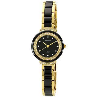 Armitron Now Womens Two Tone Crystal Accent Watch
