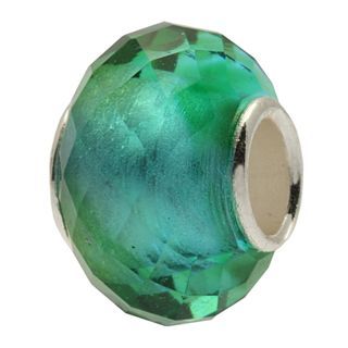 Forever Moments Blue & Green Faceted Bead, Womens