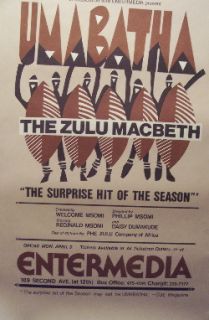 Umbatha (Original Theatre Poster)