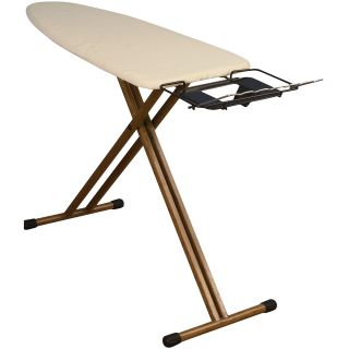 Household Essentials Bamboo Leg Wide Top Ironing Board