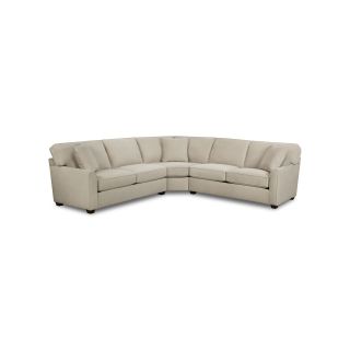 Possibilities Sharkfin Arm 3 pc. Right Arm Sofa Sectional with Sleeper, Pumice