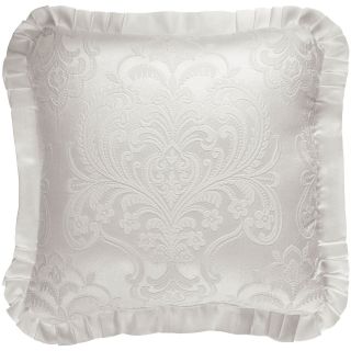 QUEEN STREET Cassidy Square Decorative Pillow, White