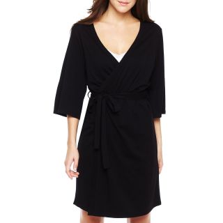 INSOMNIAX 3/4 Sleeve Robe, Black, Womens