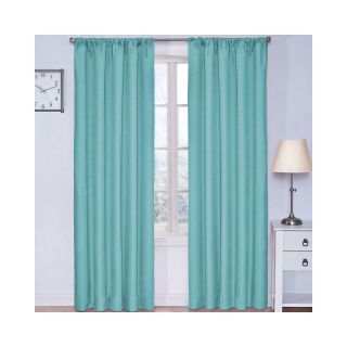 Eclipse Kids Kendall Rod Pocket Blackout Curtain Panel, Turquoise