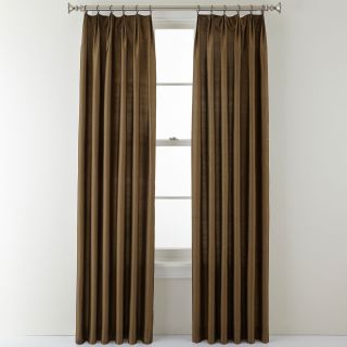 ROYAL VELVET Elegance Pinch Pleat Curtain Panel, Ultra Bronze