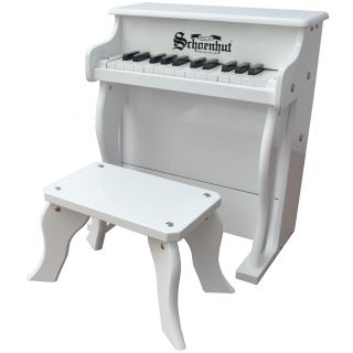 Schoenhut White Elite 25 Key Spinet Toy Piano