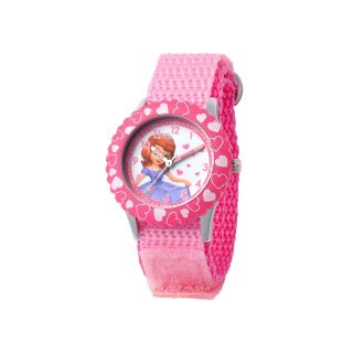 Disney Sofia Kids Time Teacher Pink Fast Strap Watch, Girls