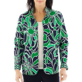 Alfred Dunner Greenwich Circle Floral Print Quilted Jacket, Womens