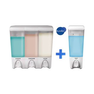 Clear Choice White Single & Triple Liquid Soap Dispensers