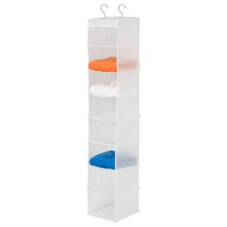 HONEY CAN DO Honey Can Do 8 Shelf PEVA Hanging Organizer, White