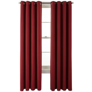 Studio Movement Grommet Top Curtain Panel, Red