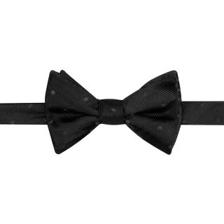 Stafford Reversible Bow Tie To Tie, Black, Mens