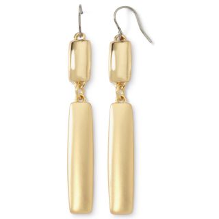 LIZ CLAIBORNE Gold Tone Linear Earrings