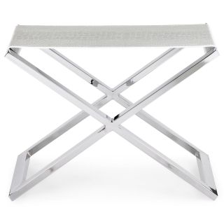 Paxton X Base Stool, White