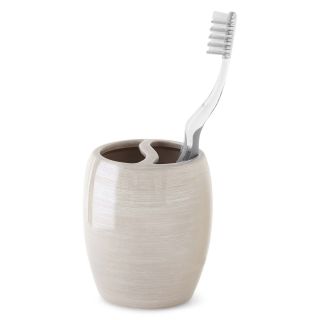 ROYAL VELVET Pearlized Toothbrush Holder, Soft Platinum