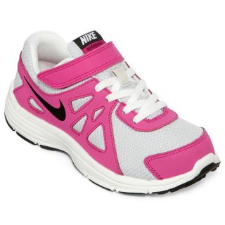 Nike Revolution 2 Preschool Girls Athletic Shoes, Wh Slvr Pnk, Girls