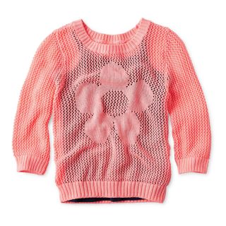 ARIZONA Mixed Stitch Icon Sweater   Girls 6 16 and Plus, Pink, Girls