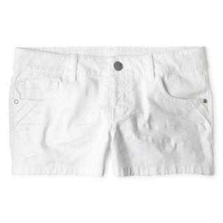 Total Girl Twill Shorts   Girls 6 16 and Plus, White