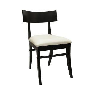 MICHAEL GRAVES Design Klismos Chair, Blk W/crm