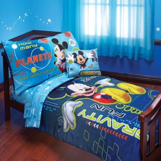 Disney Mickey Mouse 4 pc. Toddler Bedding, Blue, Boys