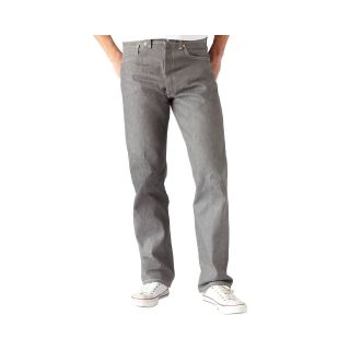 Levis 501 Shrink To Fit Jeans, Grey, Mens