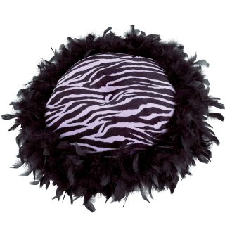 Seventeen Zebra Darling 16 Round Decorative Pillow, Purple, Girls