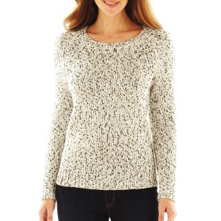 St. Johns Bay Sweater, Black/Ivory, Womens