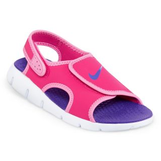 Nike Sunray Adjustable Preschool Girls Sandals, Pink, Girls