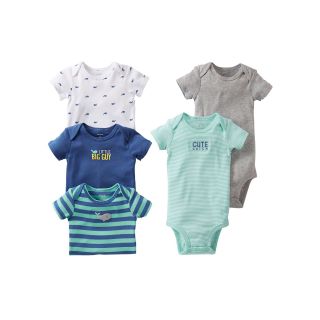 Carters Carter s 5 pk. Bodysuits   Boys newborn 24m, Blue, Blue, Boys