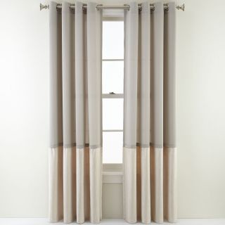 ROYAL VELVET Reid Grommet Top Curtain Panel, Soft Platinum