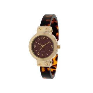 Womens Color Dial Bangle Watch, Brown
