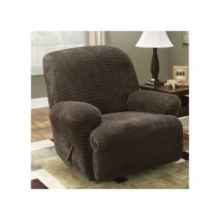 Sure Fit Royal Diamond Stretch Recliner Slipcover, Chocolate (Brown)