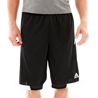 Adidas All World Basketball Shorts, Black/White, Mens