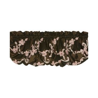 COTTON TALES Cotton Tale Cupcake Valance, Brown/Pink