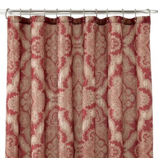 ROYAL VELVET Brandywine Shower Curtain, Claret