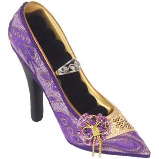 Purple Vintage Style Shoe Ring Holder