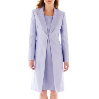 Lesuit Le Suit Shantung Dress and Coat, Viola, Womens