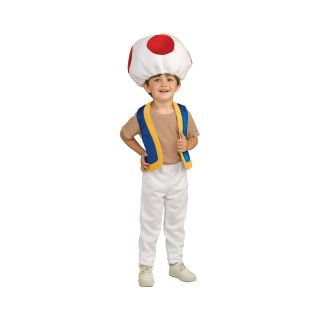 Super Mario Bros.   Toad Child Costume, Red/White, Boys