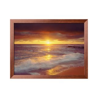 ART Sunset Cliffs Beach Framed Photo Wall Art