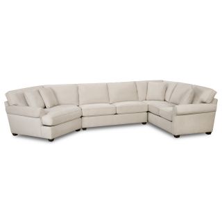 Possibilities Roll Arm 3 pc. Right Arm Sofa Sectional, Natural