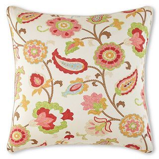 jcp home Tapestry Rose Euro Sham, Red