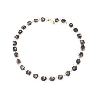 dom by dominique cohen Gray Pearlescent Beaded Necklace, Womens