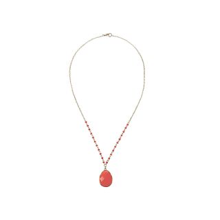 MIXIT Orange Teardrop Pendant