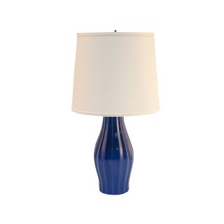 Fluted Table Lamp, Blue