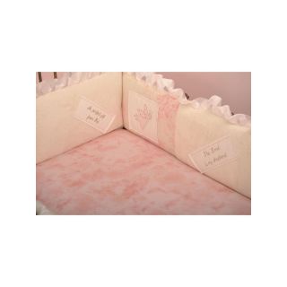 COTTON TALES Cotton Tale Heaven Sent Fitted Crib Sheet, Cream/Pink, Girls