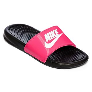Nike Benassi Girls Slide Sandals, Pink, Girls