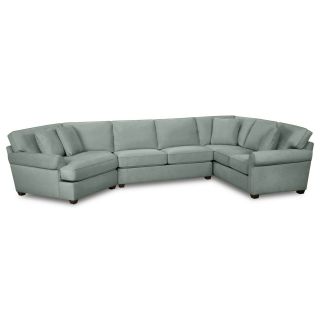 Possibilities Roll Arm 3 pc. Right Arm Sofa Sectional, Surf