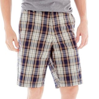 CLAIBORNE Flat Front Shorts, Athens Navy Cbo, Mens